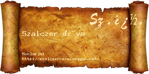 Szalczer Éva névjegykártya
